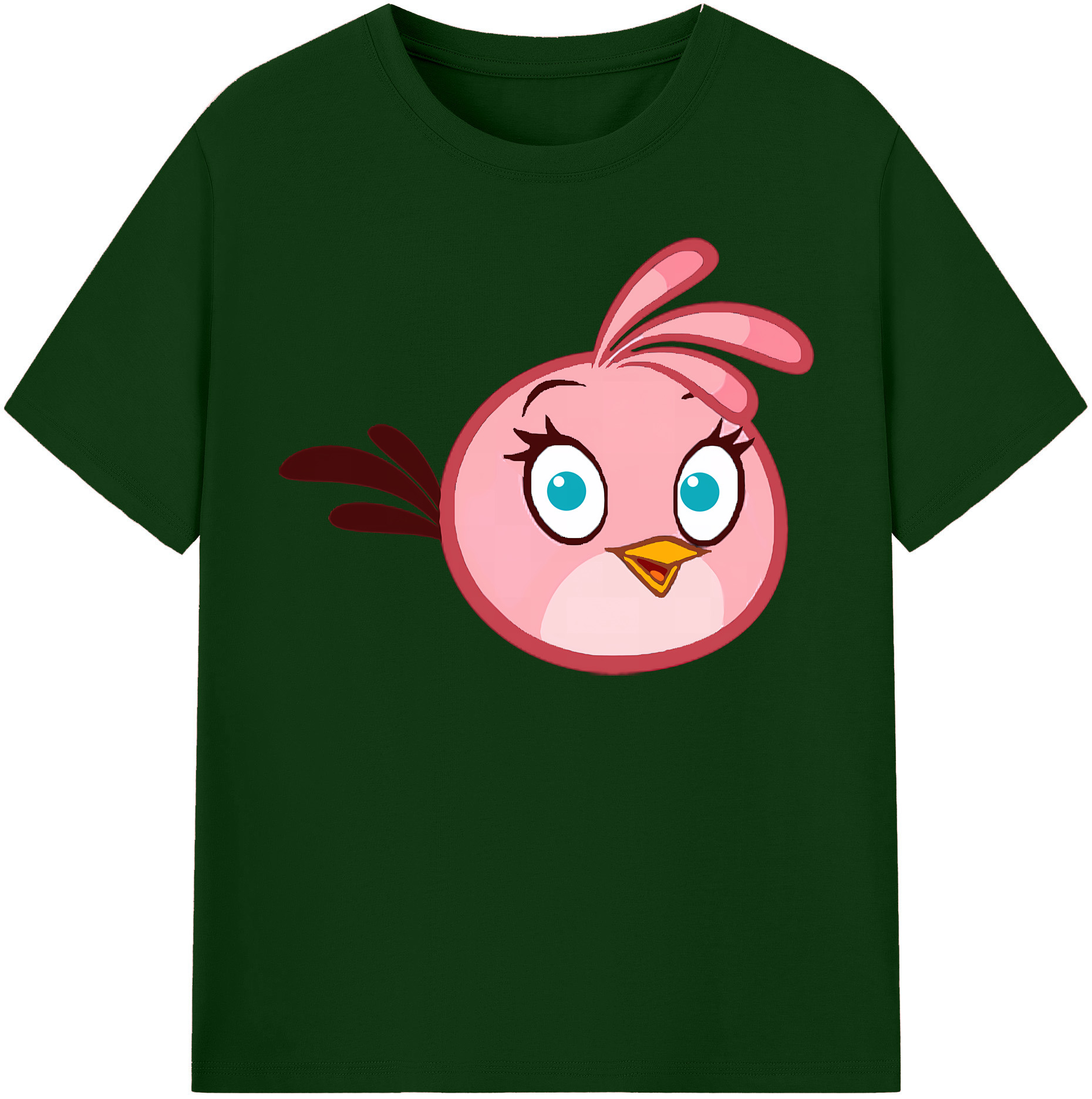 （画像用） Angry Birds アングリーバード 綿100％半袖Tシャツ（フロントプリント）